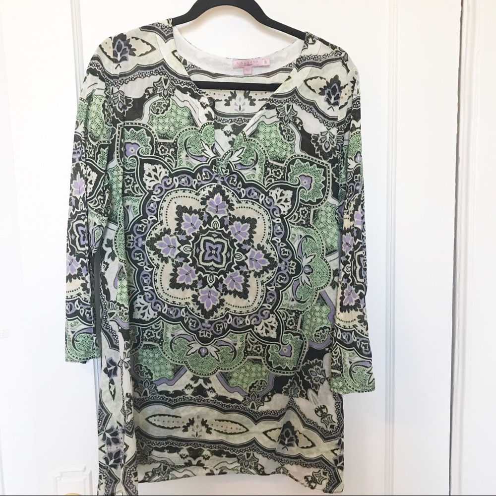 Calypso St Barth Patterned Tunic - image 1